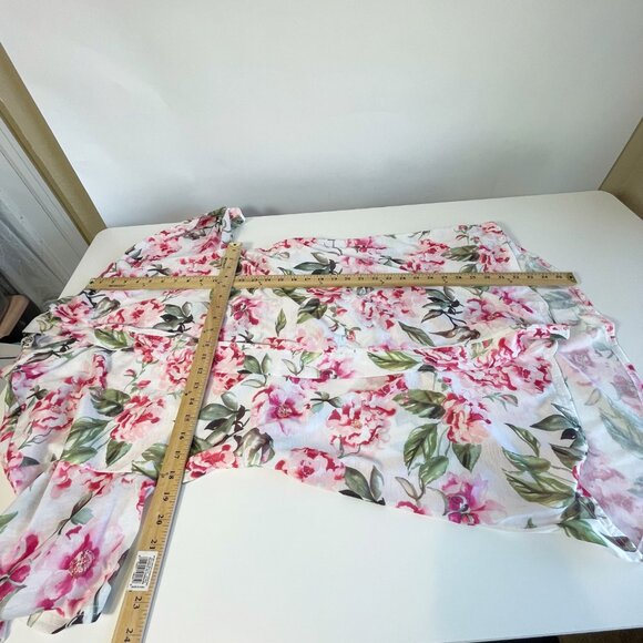 Show Me Your Mumu Brie Pink Floral Robe Bikini Cover Up OS Tie Waist Resortwear - Picture 5 of 5